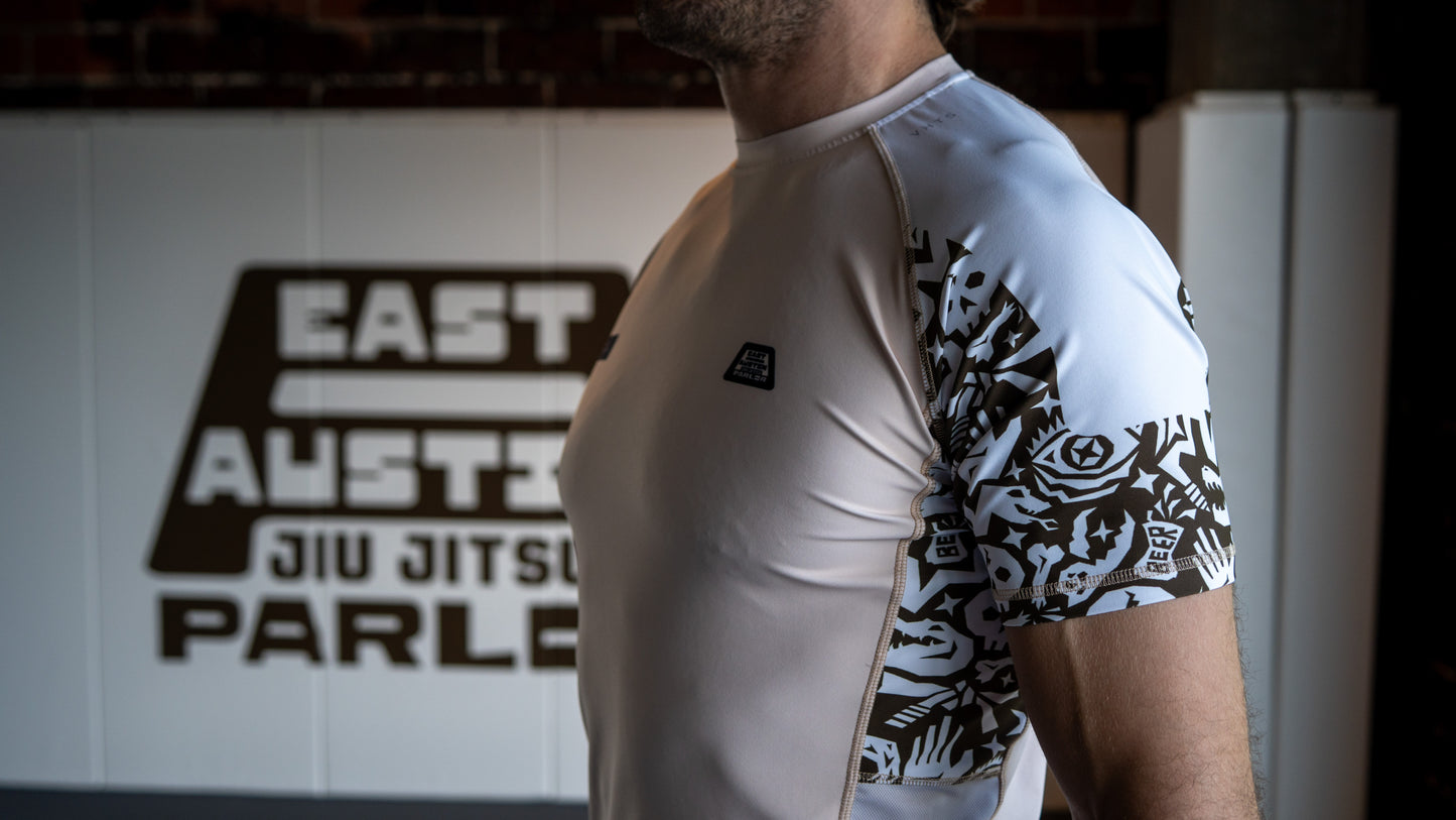 Cream Rash Guard X VHTS