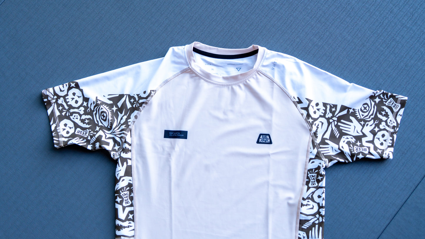 Cream Rash Guard X VHTS