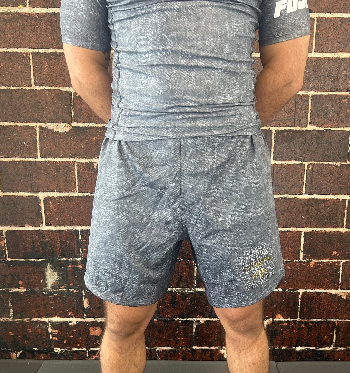Stone Wash Grey Shorts X Fuji