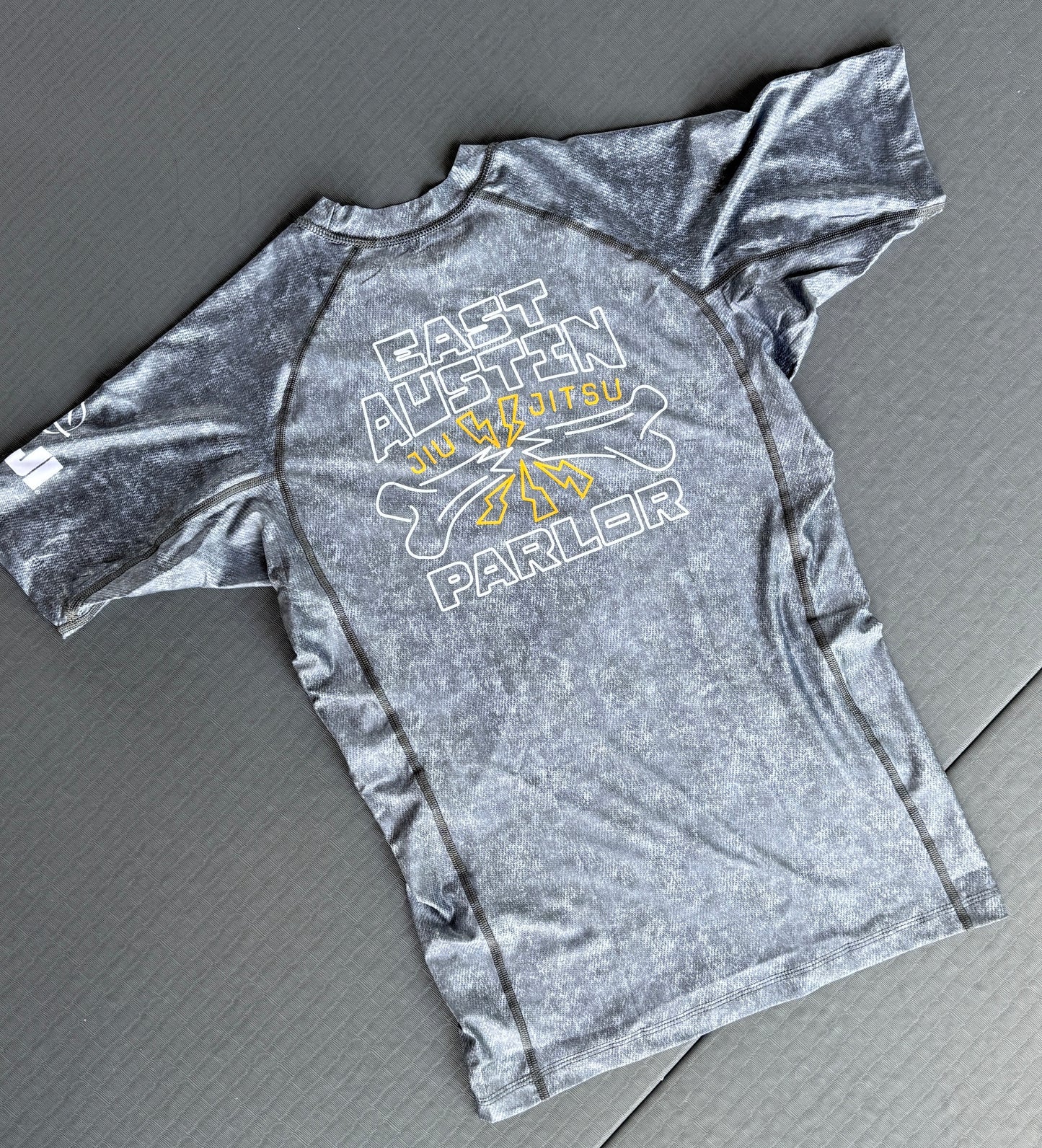 Stone Wash Grey Rash Guard X Fuji